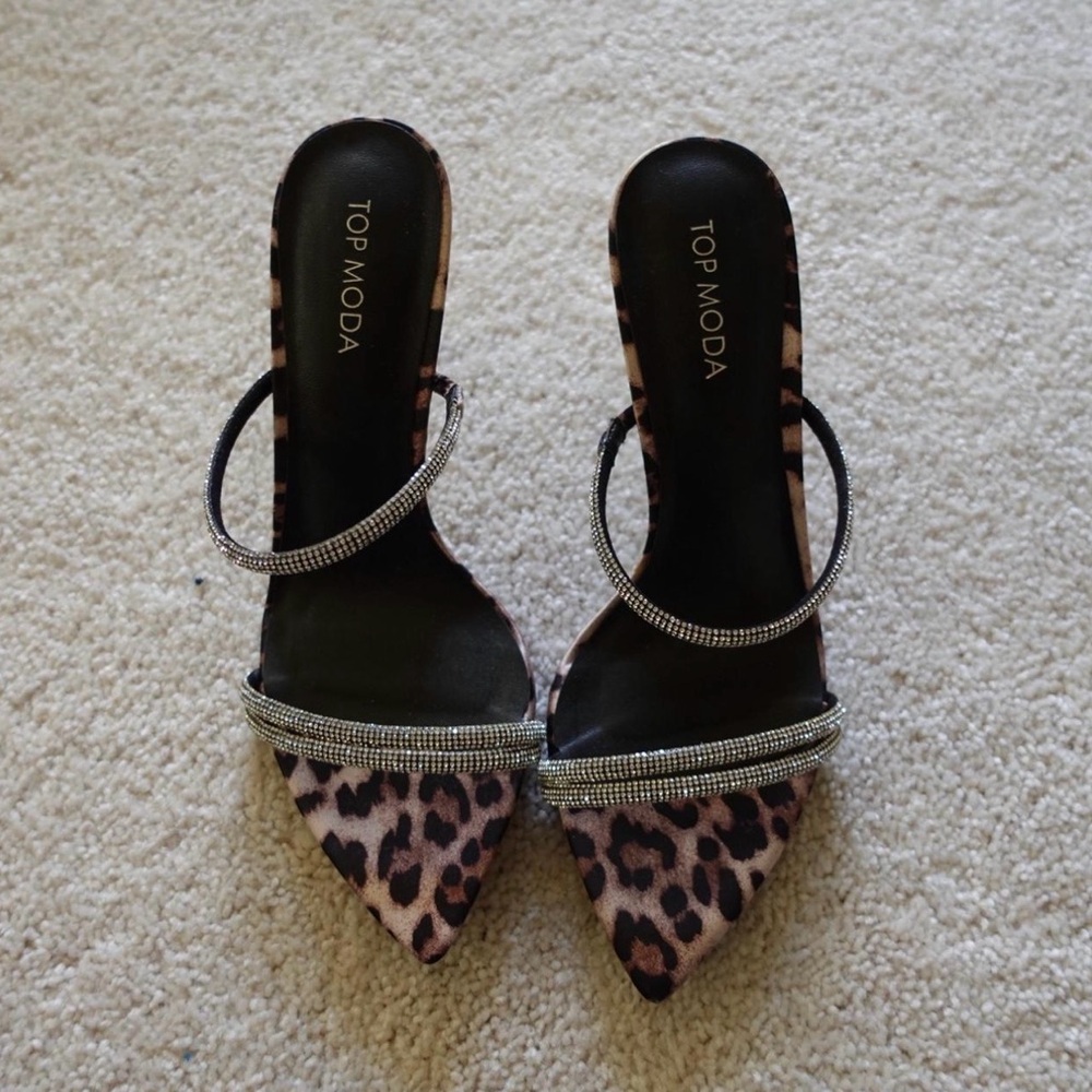 Leopard print heels